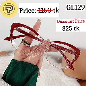 Red Clear Cat Eye Plastic Eyeglasses Frame for Women – GL129