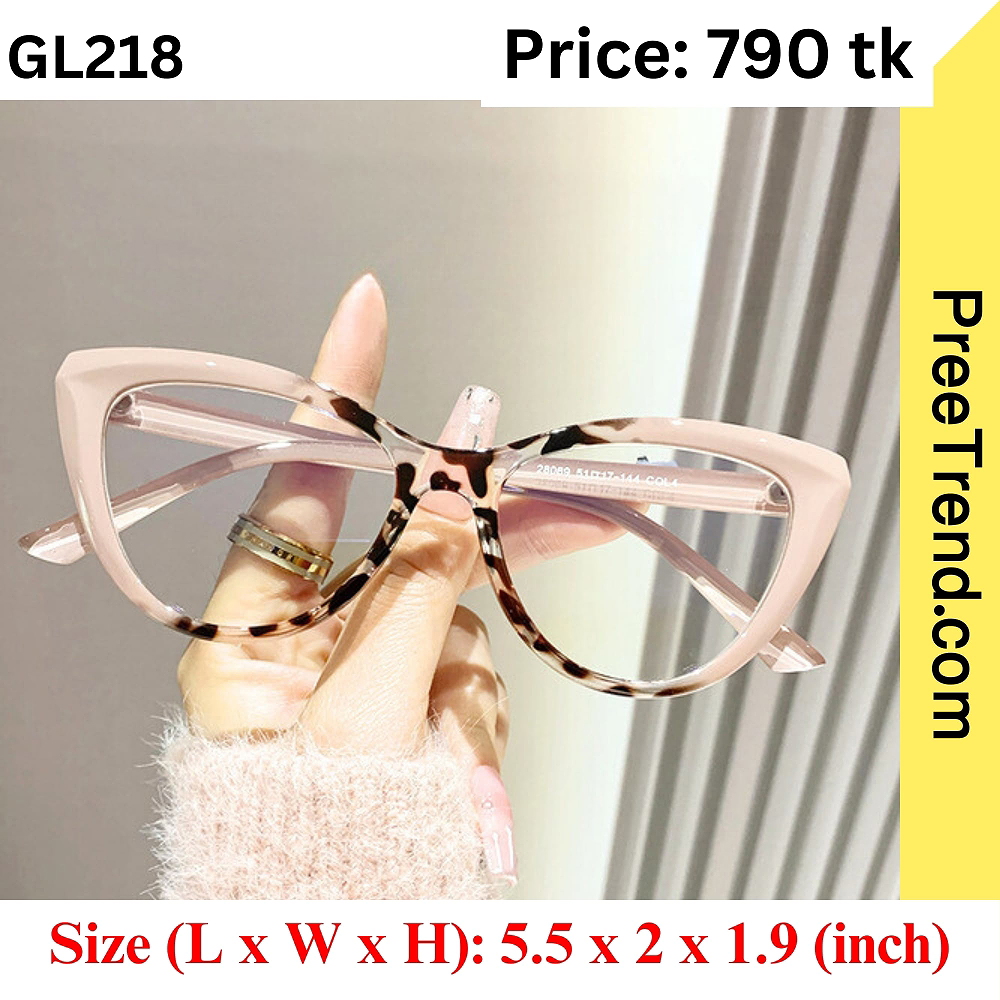 Pink Tortoise Cat Eye Eyeglasses Frame for Women – GL218