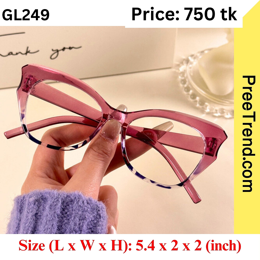 Pink Tortoise Cat Eye Eyeglasses Frame for Women – GL249